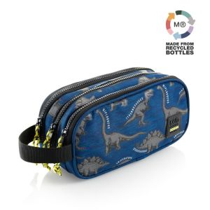 PORTATODO TRIPLE RECTANGULAR CON ASA WILD DINO