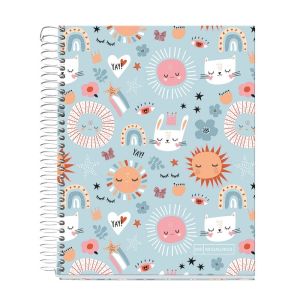 CUADERNO ANILLAS A5 CUADROS SUN VIBES