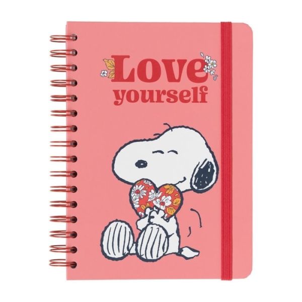 CUADERNO TAPA A5 BULLET SNOOPY LOVE