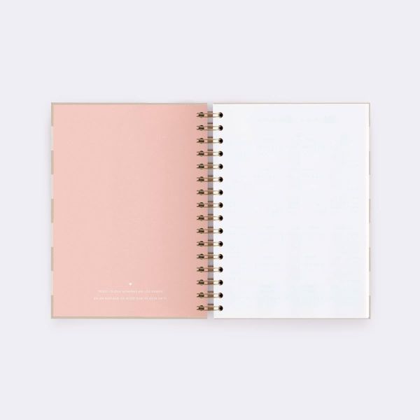 CUADERNO A5 RAYAS LATTE