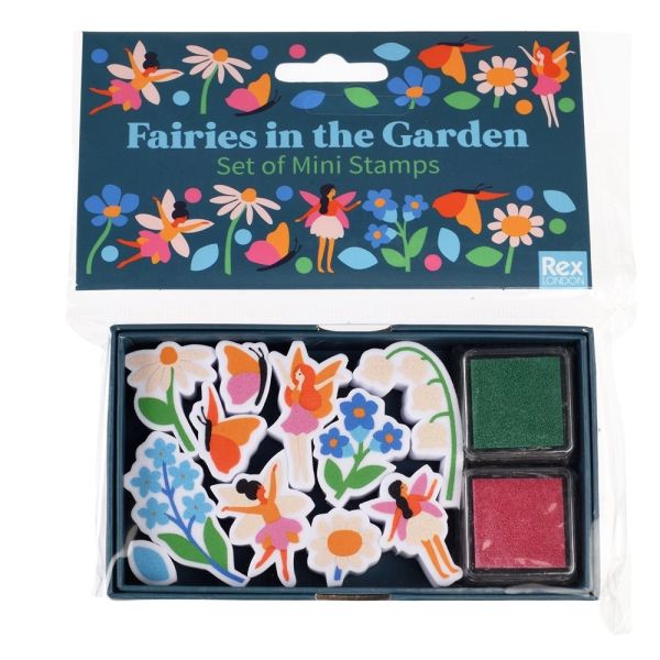 JUEGO DE MINI SELLOS FAIRIES IN THE GARDEN