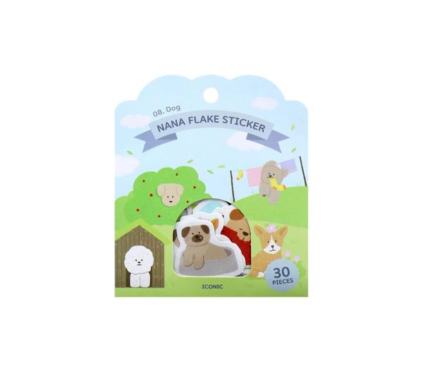 PACK PEGATINAS NANA FLAKE DOG