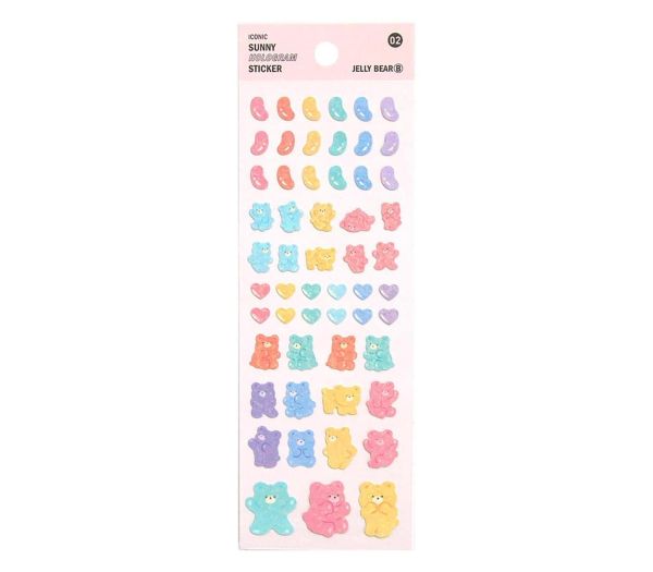 PEGATINAS SUNNY HOLOGRAM JELLY BEAR