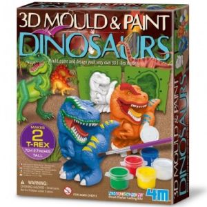 MOLDEAR Y PINTAR 3D DINOSAURIOS