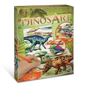 LÁMINAS PINTA POR NÚMEROS DINOSAURIOS