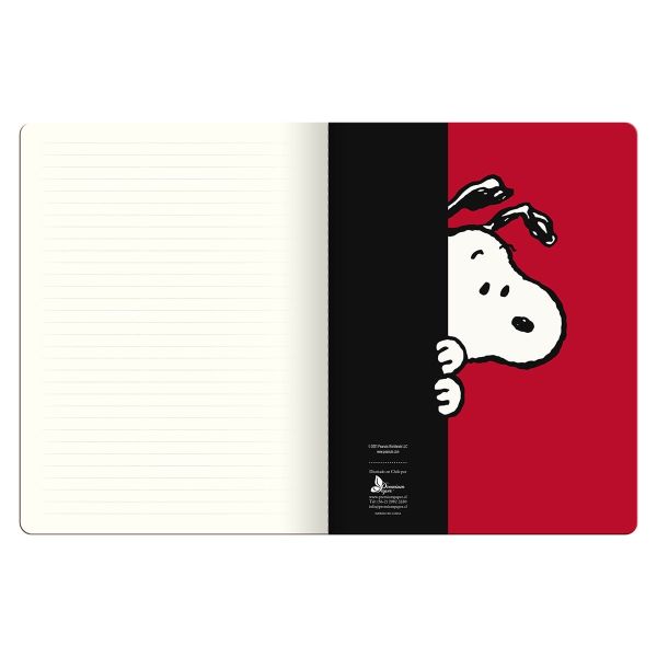 CUADERNO TAPA BLANDA MEDIANO SNOOPY