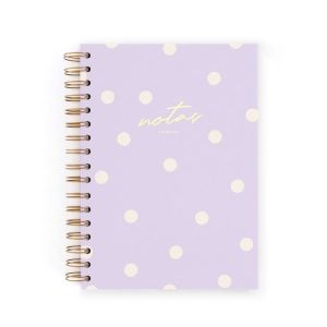 CUADERNO A5 LILA. PUNTOS