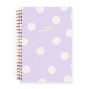 CUADERNO L LILA PUNTOS