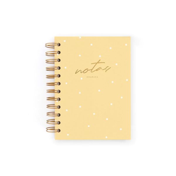 CUADERNO MINI VAINILLA.PUNTOS