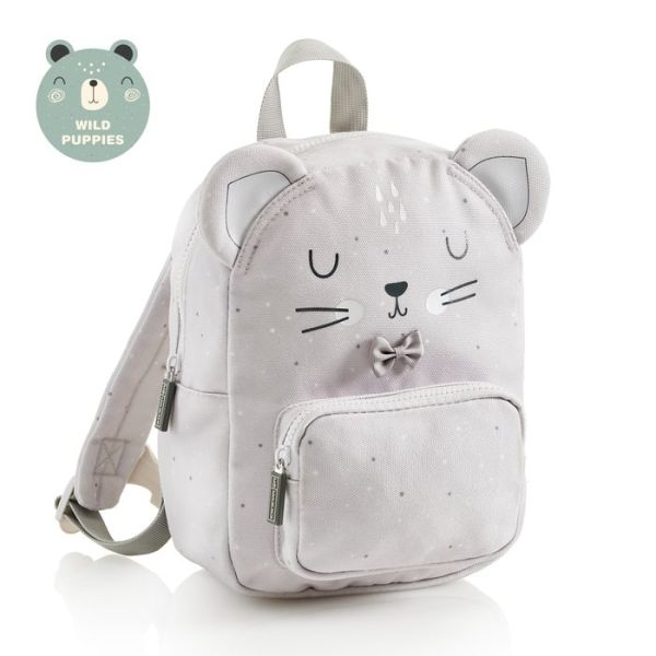 MOCHILA GUARDERIA INFANTIL CON BOLSILLO WILD PUPPIES RATON