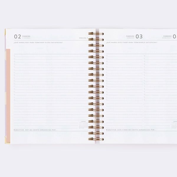 AGENDA DIARIA 2024 LILA GRANDE (JUMBO) ANUAL