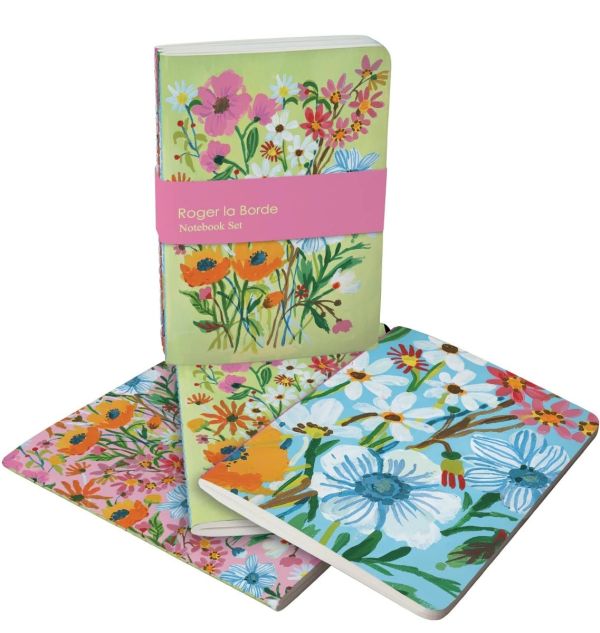 TRIO CUADERNOS A6 FLOWER FIELD