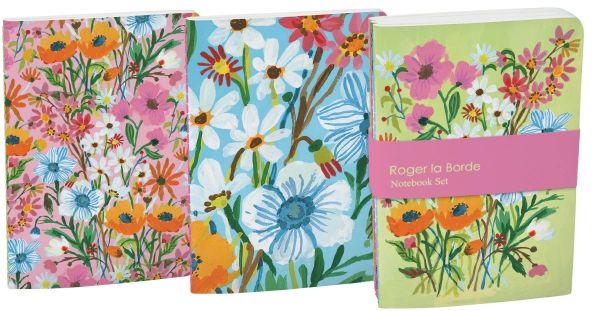 TRIO CUADERNOS A6 FLOWER FIELD