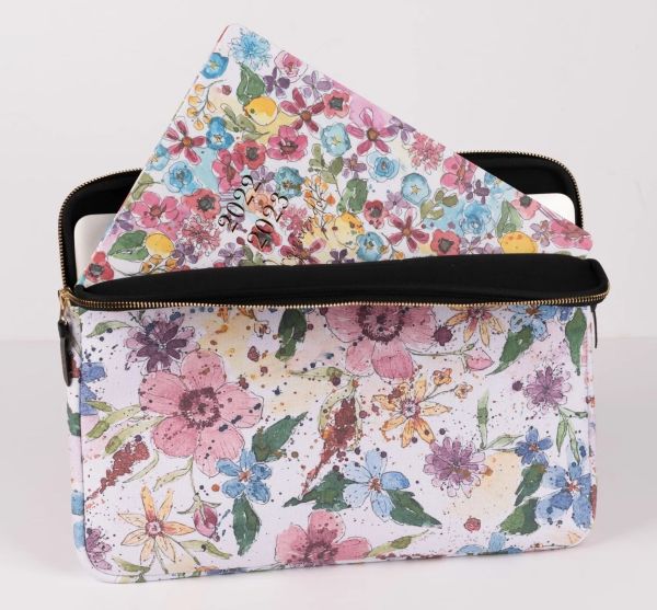 FUNDA ORDENADOR PORTATIL FLORES GRANDES