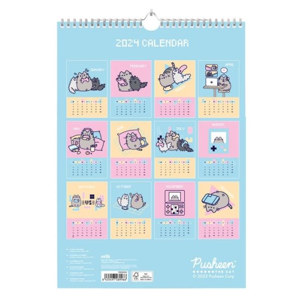 CALENDARIO A3 2024 PUSHEEN