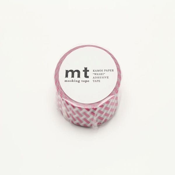 MT MASKING TAPE NET CHECK PINK