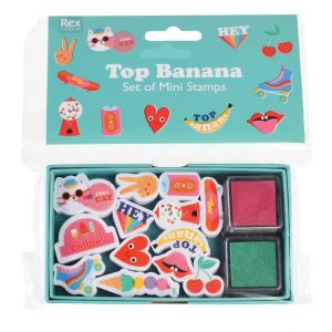 JUEGO DE MINI SELLOS TOP BANANA