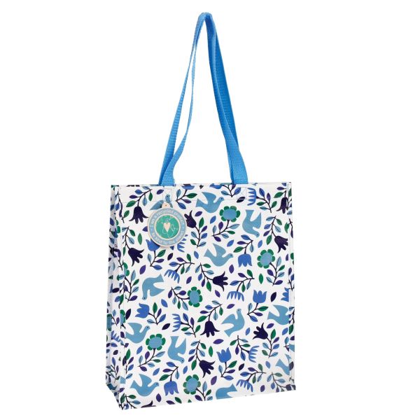 BOLSA DE COMPRAS RECICLADA FOLK DOVES