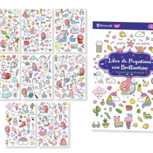 LIBRO DE PEGATINAS CON GLITTER