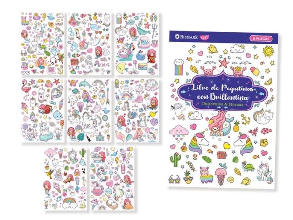 LIBRO DE PEGATINAS CON GLITTER