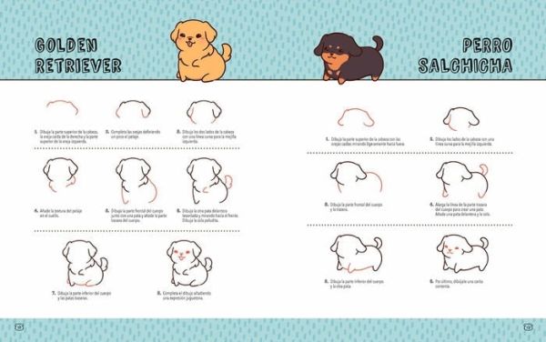 APRENDE A DIBUJAR PERRITOS KAWAII