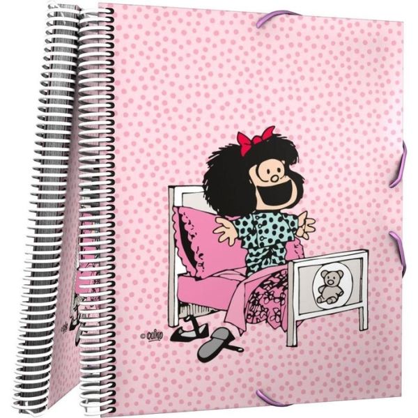 CARPETA CON ELÁSTICO 30 FUNDAS MAFALDA MORNING