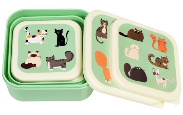 SET DE 3 CAJAS ALMUERZO NINE LIVES