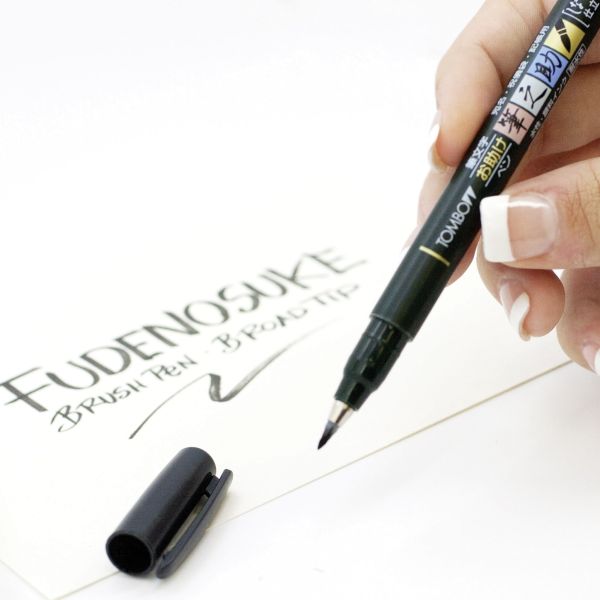 ROTULADOR TOMBOW FUDENOSUKE PUNTA BLANDA NEGRO