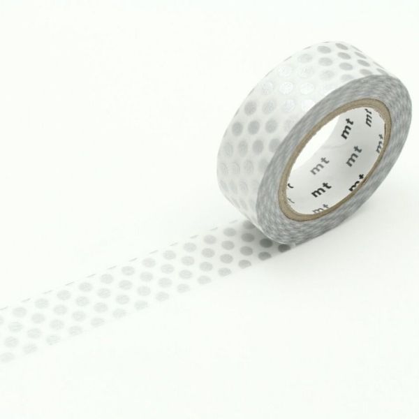 WASHI TAPE MT DECO DOT SILVER