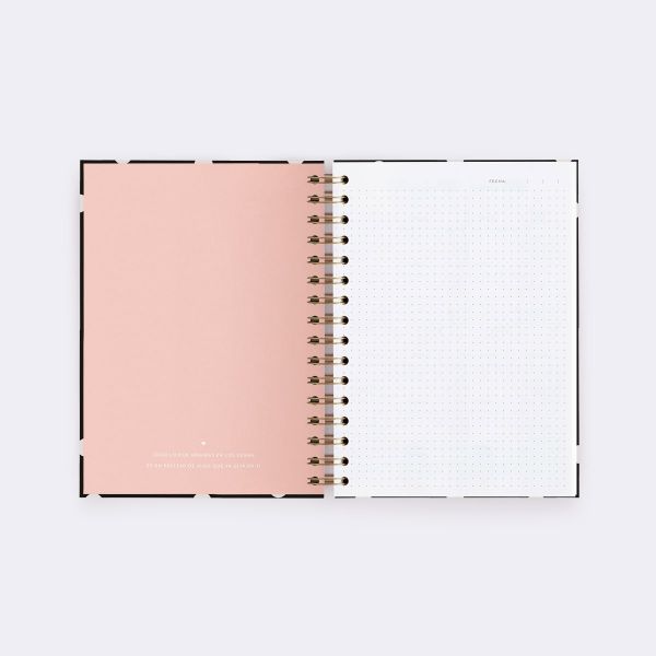 CUADERNO A5 NEGRO PUNTOS