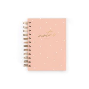 CUADERNO MINI ROSA. PUNTOS