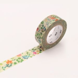 WASHI TAPE MT DECO WATER COLOR FLOWER