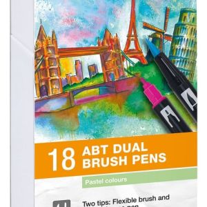 SET TOMBOW 18 ABT DUAL BRUSH PENS