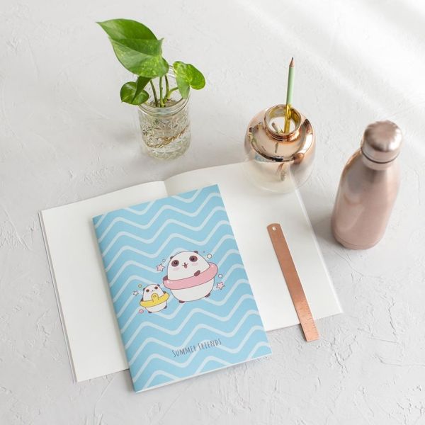 LIBRETA CUTE PANDA SUMMER FRIENDS