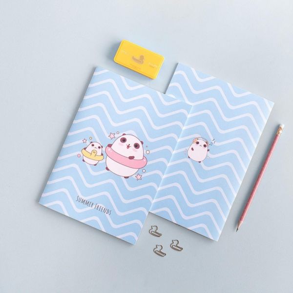 LIBRETA CUTE PANDA SUMMER FRIENDS