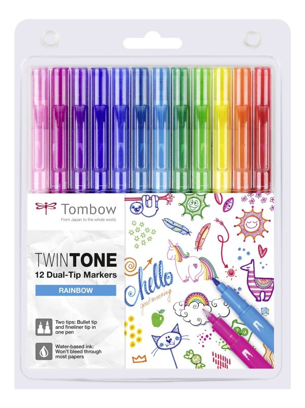 SET ROTULADORES TOMBOW TWIN TONE RAINBOW