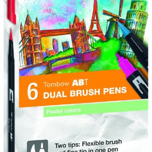 SET TOMBOW DUAL BRUSH PASTEL COLOURS