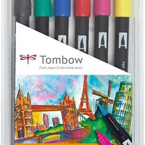 SET TOMBOW DUAL BRUSH COLORES PRIMARIOS