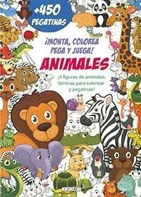 MONTA COLOREA PEGA Y JUEGA ANIMALES