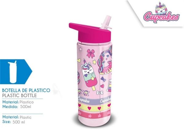 BOTELLA CUPCAKES UNICORNIO