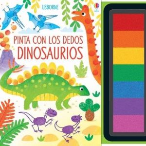 PINTA CON LOS DEDOS DINOSAURIOS