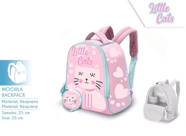 MOCHILA NEOPRENO LITTLE CATS