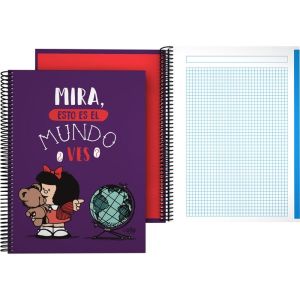 LIBRETA A4 MAFALDA MUNDO