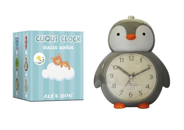 RELOJ DESPERTADOR CON MUSICA PENGUIN