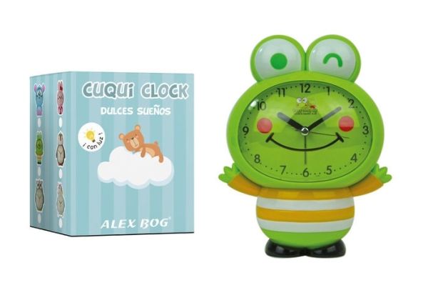 RELOJ DESPERTADOR CON MUSICA FROG