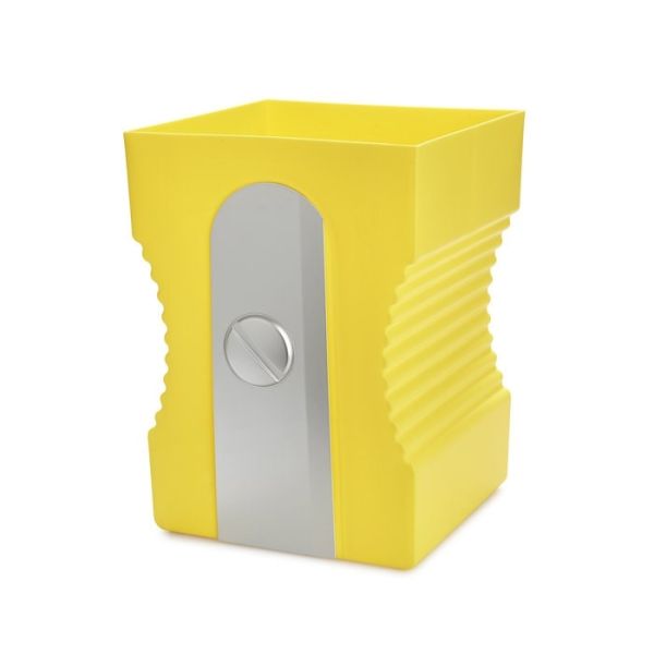 PAPELERA SACAPUNTAS AMARILLO PLASTICO