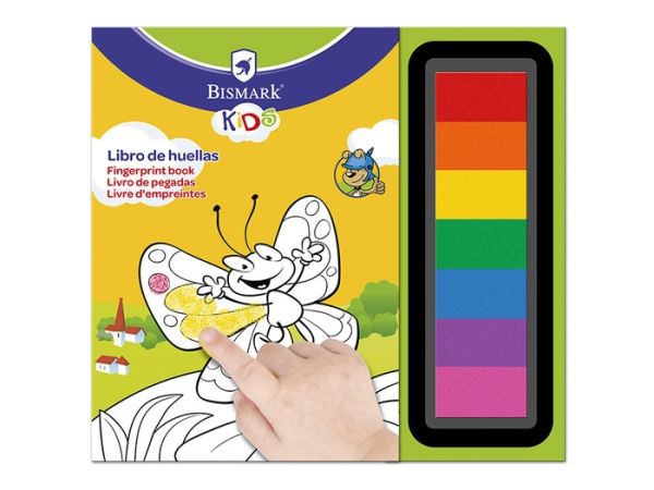 LIBRO PARA COLOREAR CON HUELLAS