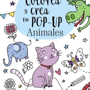 LIBRO COLOREA Y CREA TU POP UP ANIMALES