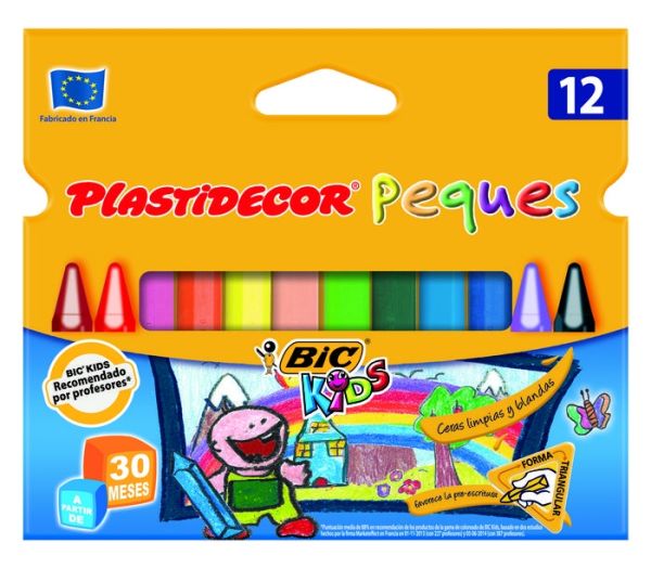 CERA PLASTIDECOR PEQUES 12 UD