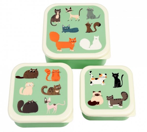 SET DE 3 CAJAS ALMUERZO NINE LIVES